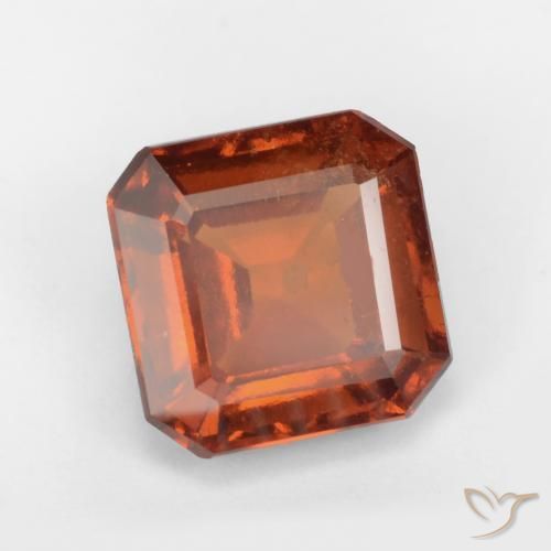 granate hessonita Naranja oscuro natural de 2.21 ct, Corte Octágono / Esmeralda, SI
