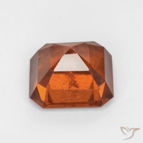 granate hessonita Naranja oscuro natural de 2.21 ct, Corte Octágono / Esmeralda, SI