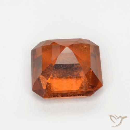 granate hessonita Ámbar naranja natural de 1.80 ct, Corte Octágono / Esmeralda, SI