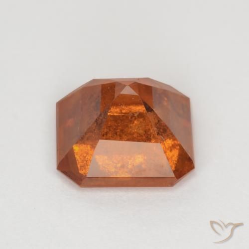 granate hessonita Naranja oscuro natural de 1.77 ct, Corte Octágono / Esmeralda, SI
