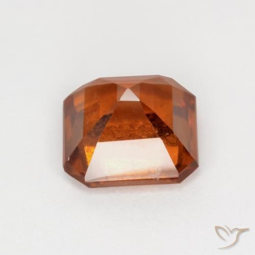 granate hessonita Naranja oscuro natural de 1.62 ct, Corte Octágono / Esmeralda, VS-SI