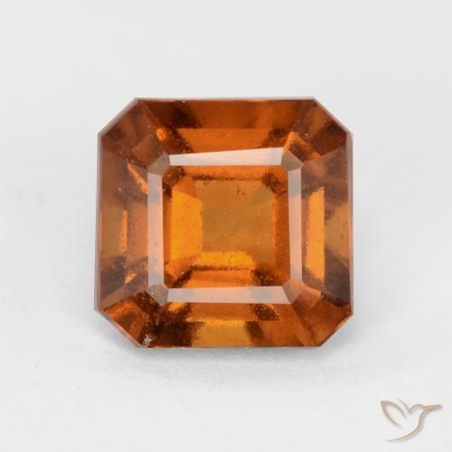 1.91ct Natural Naranja medio granate hessonita, corte esmeralda, VS-SI