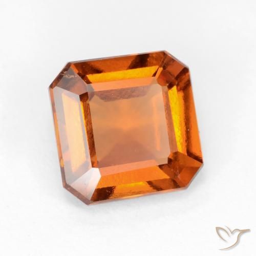 granate hessonita Naranja oscuro natural de 1.72 ct, Corte Octágono / Esmeralda, VS