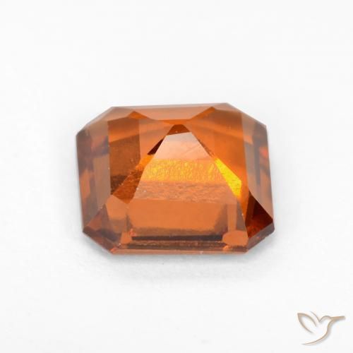 granate hessonita Naranja oscuro natural de 1.72 ct, Corte Octágono / Esmeralda, VS