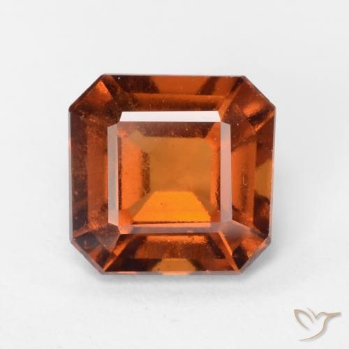 1.97ct Natural Ámbar naranja granate hessonita, corte esmeralda, VS