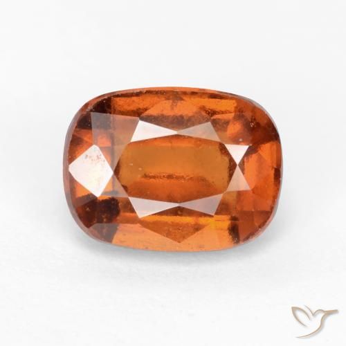 2.36ct Natural Naranja oscuro medio granate hessonita, Forma Cojín, VS-SI
