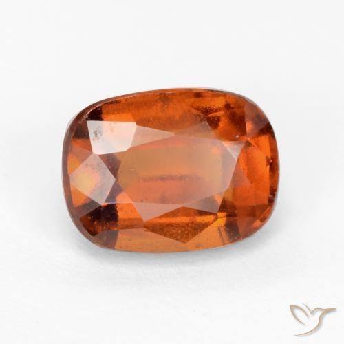 granate hessonita Naranja oscuro medio natural de 2.36 ct, Forma Cojín, VS-SI