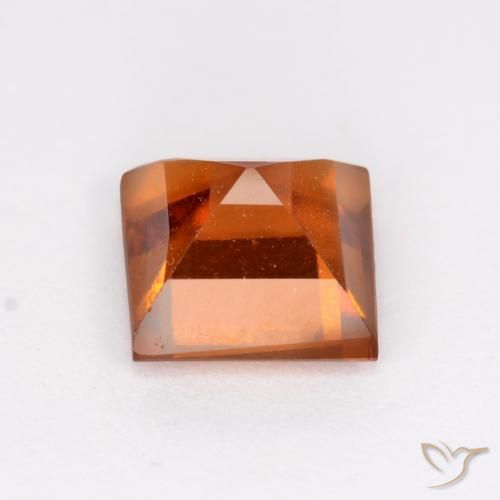 granate hessonita Naranja medio natural de 1.40 ct, Cuadrado, VS