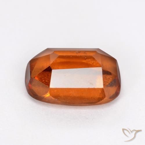 granate hessonita Ámbar naranja natural de 1.67 ct, Forma Cojín, VS-SI