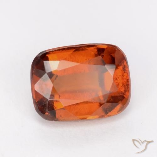 granate hessonita Naranja oscuro natural de 2.41 ct, Forma Cojín, VS-SI