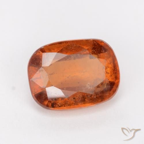 granate hessonita Ámbar naranja natural de 2.02 ct, Forma Cojín, SI