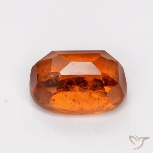 granate hessonita Ámbar naranja natural de 2.02 ct, Forma Cojín, SI