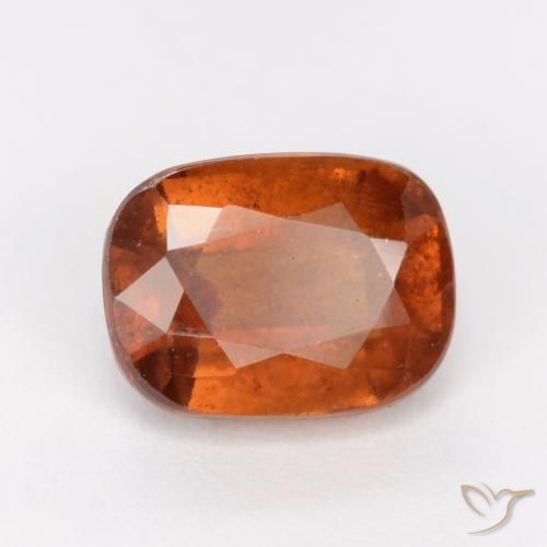 granate hessonita Naranja medio natural de 2.21 ct, Forma Cojín, SI