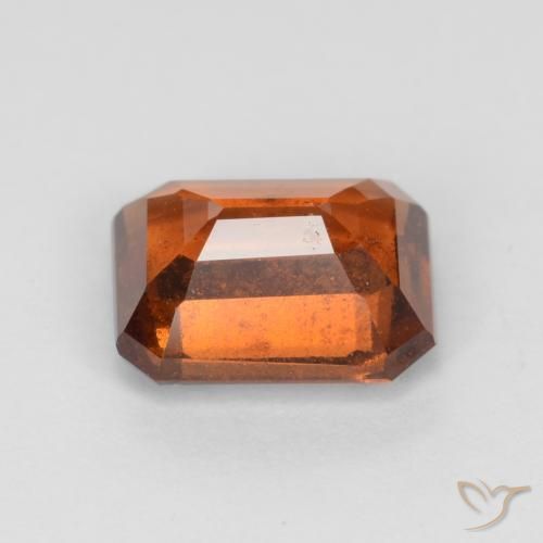 granate hessonita Naranja medio natural de 1.61 ct, Corte Octágono / Esmeralda, VS-SI