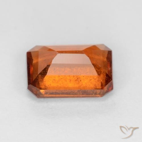 granate hessonita Naranja oscuro medio natural de 1.70 ct, Corte Octágono / Esmeralda, SI