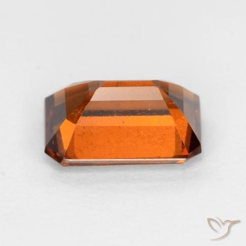 granate hessonita Naranja oscuro natural de 1.61 ct, Corte Octágono / Esmeralda, VS