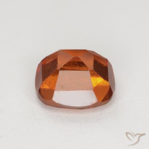granate hessonita Ámbar naranja natural de 1.72 ct, Forma Cojín, VS-SI