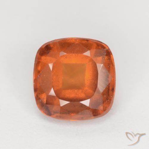 1.95ct Natural Naranja medio granate hessonita, Forma Cojín, VS-SI