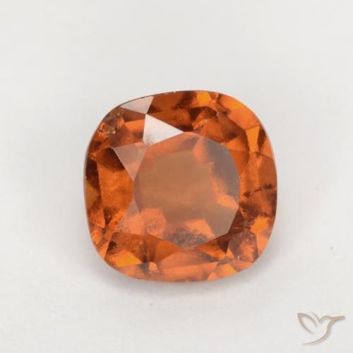 granate hessonita Naranja oscuro medio natural de 1.88 ct, Forma Cojín, VS-SI