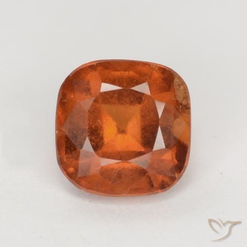 1.97ct Natural Naranja oscuro granate hessonita, Forma Cojín, VS-SI