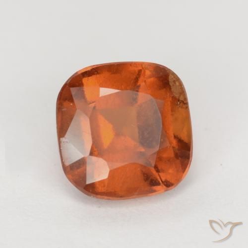 granate hessonita Naranja oscuro natural de 1.97 ct, Forma Cojín, VS-SI
