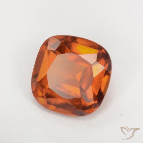 granate hessonita Naranja medio natural de 1.78 ct, Forma Cojín, VS