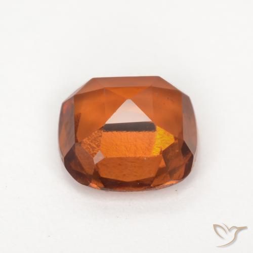 granate hessonita Naranja oscuro medio natural de 1.82 ct, Forma Cojín, VS