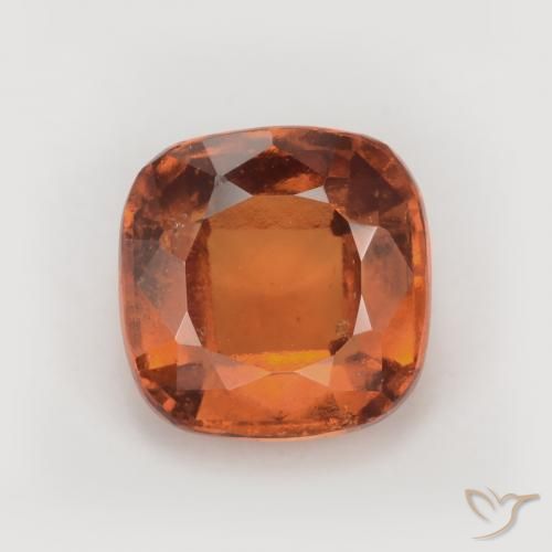 1.90ct Natural Naranja rojizo granate hessonita, Forma Cojín, VS-SI