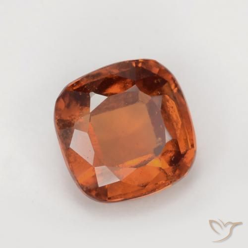 granate hessonita Naranja rojizo natural de 1.90 ct, Forma Cojín, VS-SI