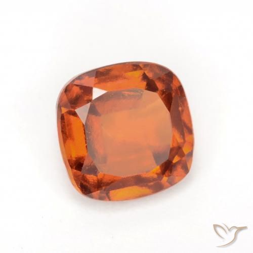 granate hessonita Naranja oscuro natural de 1.94 ct, Forma Cojín, VS