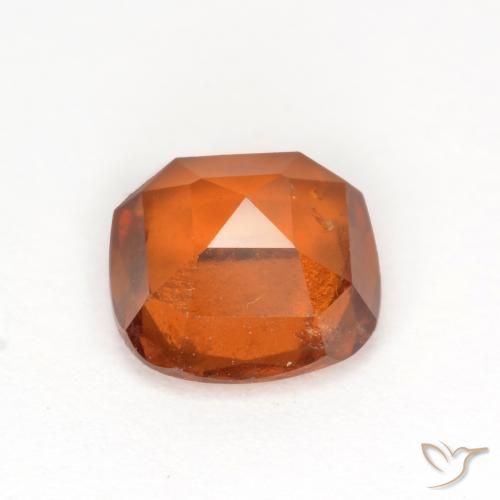granate hessonita Naranja oscuro natural de 1.81 ct, Forma Cojín, SI