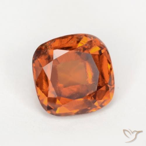 granate hessonita Naranja oscuro natural de 1.95 ct, Forma Cojín, SI