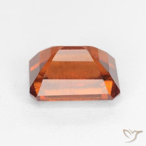 granate hessonita Naranja oscuro natural de 1.44 ct, Corte Octágono / Esmeralda, SI