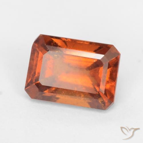 granate hessonita Ámbar naranja natural de 1.45 ct, Corte Octágono / Esmeralda, SI