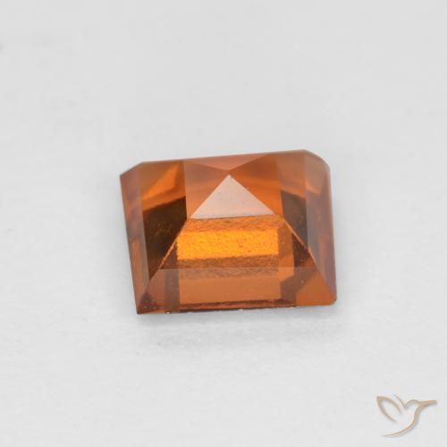 granate hessonita Naranja medio natural de 0.99 ct, Cuadrado, VS