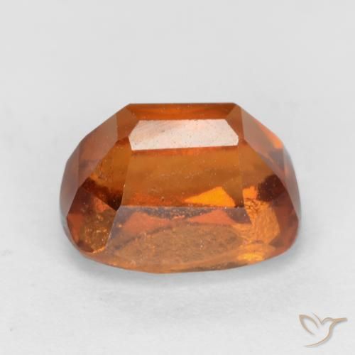 granate hessonita Naranja oscuro natural de 2.46 ct, Forma Cojín, VS-SI