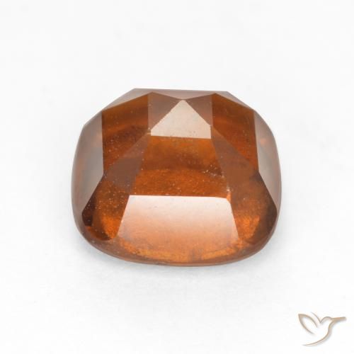granate hessonita Naranja oscuro medio natural de 2.29 ct, Forma Cojín, VS-SI