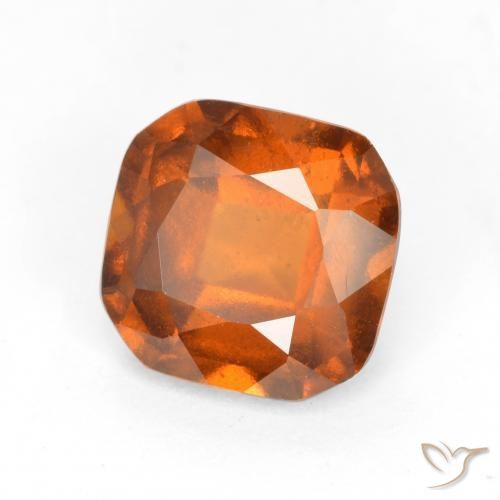 granate hessonita Naranja oscuro natural de 1.65 ct, Corte Octágono / Esmeralda, VS-SI