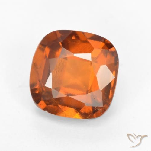 granate hessonita Naranja oscuro medio natural de 2.24 ct, Forma Cojín, VS