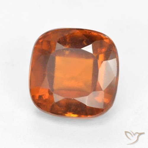 granate hessonita Naranja oscuro natural de 2.50 ct, Forma Cojín, VS