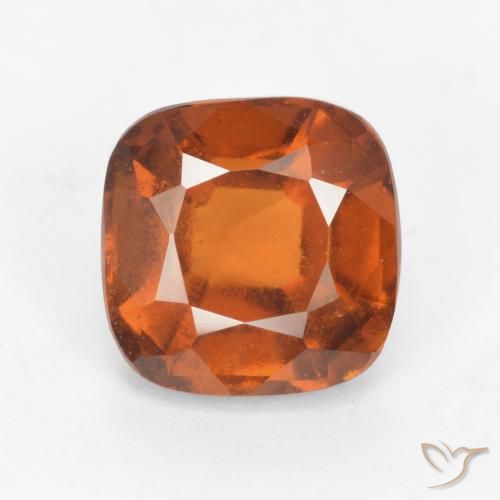 2.07ct Natural Naranja rojizo granate hessonita, Forma Cojín, VS-SI