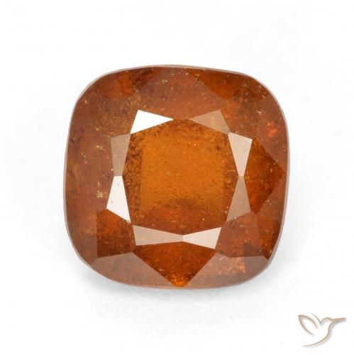 1.94ct Natural Naranja oscuro medio granate hessonita, Forma Cojín, SI