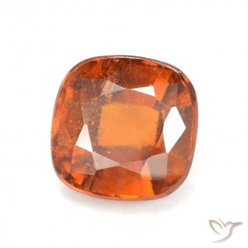 granate hessonita Naranja oscuro natural de 2.41 ct, Forma Cojín, VS-SI