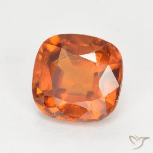 granate hessonita Naranja oscuro natural de 2.00 ct, Forma Cojín, VS-SI