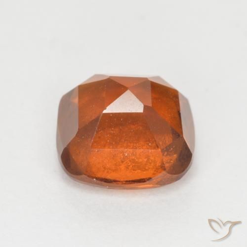 granate hessonita Naranja oscuro natural de 2.07 ct, Forma Cojín, SI