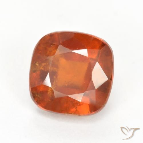 granate hessonita Naranja medio natural de 2.48 ct, Forma Cojín, SI