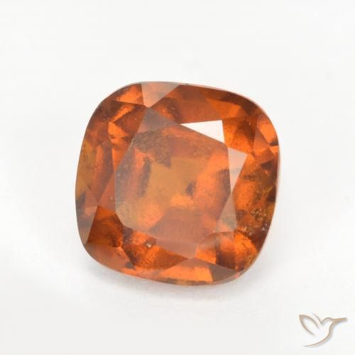 granate hessonita Naranja oscuro natural de 2.22 ct, Forma Cojín, VS-SI