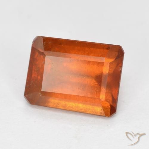 granate hessonita Naranja oscuro natural de 1.93 ct, Corte Octágono / Esmeralda, SI