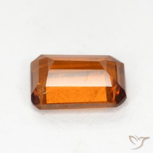 granate hessonita Naranja oscuro natural de 1.45 ct, Corte Octágono / Esmeralda, SI
