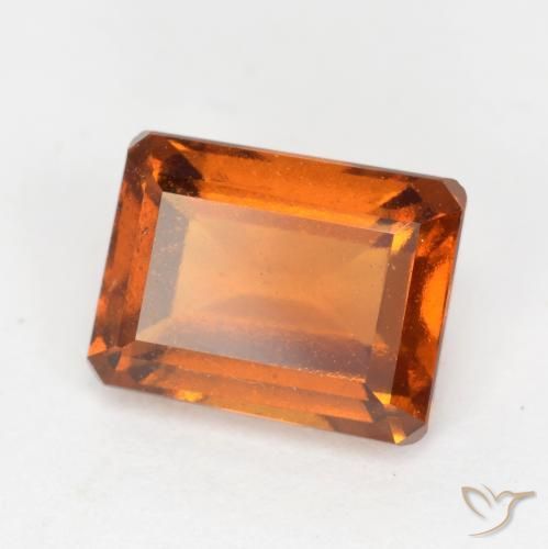 granate hessonita Naranja medio natural de 2.16 ct, Corte Octágono / Esmeralda, VS